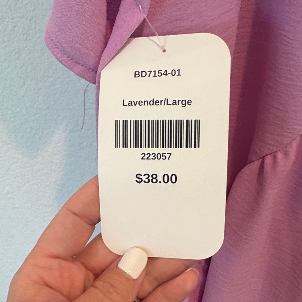 NWT Purple Ruffled Dress - Picture 4 of 5